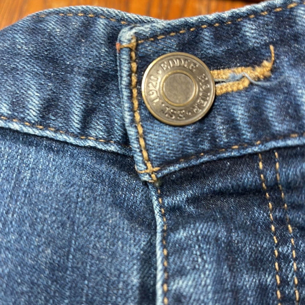 Eddie Bauer Straight Curvy Denim Blue Jeans Size 8 - Picture 9 of 12
